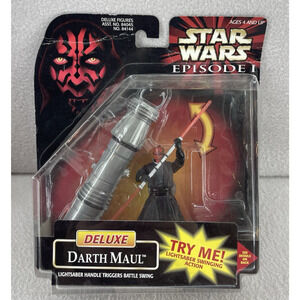 Star Wars Darth Maul Deluxe Figure 1998 Episode I Lightsaber Action Sealed
